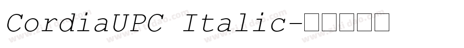 CordiaUPC Italic字体转换